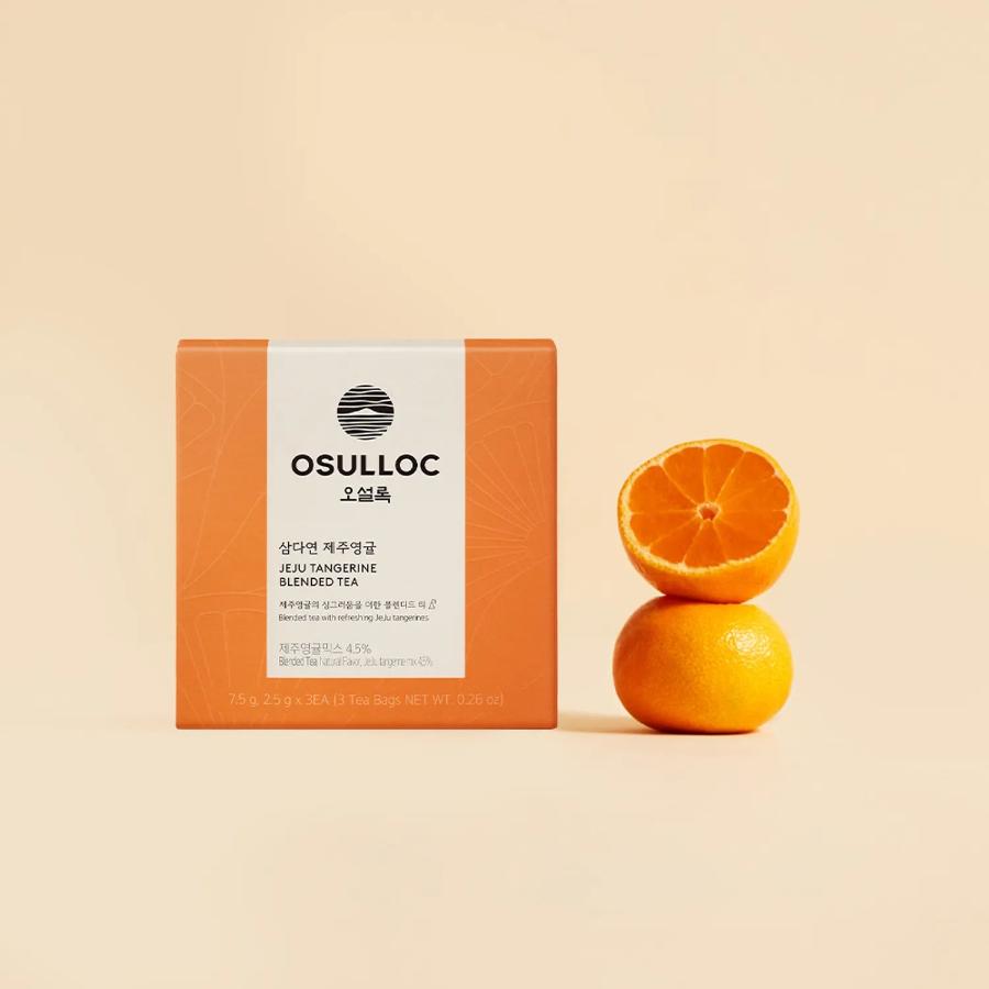 OSULLOC Jeju Tangerine Blended Tea 3ea*3box Blended Tea 3ea*3box