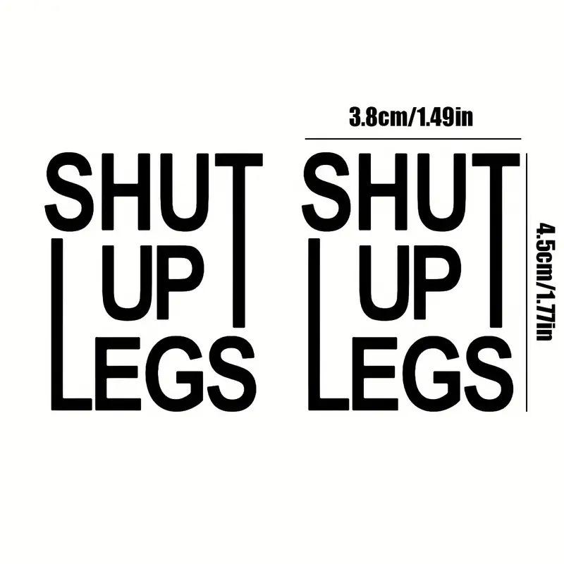 2Pcs Bicycle Frame Top Tube Stickers Shut Up Legs Bike Sticker Waterproof Vinyl Decal Decoration For Mtb Bike Accessories