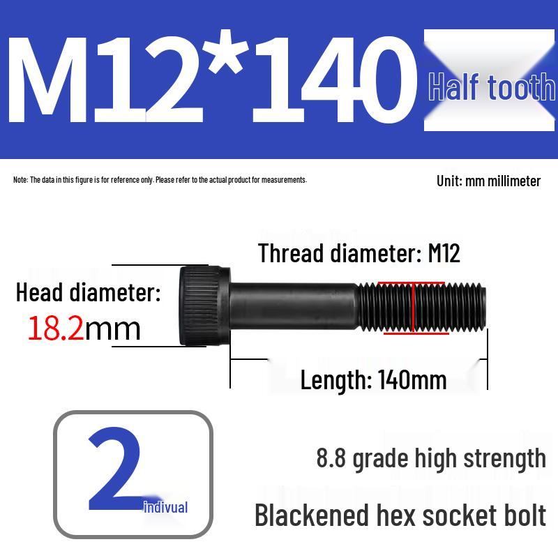 8.8 High-Strength Socket Head Cap Screw Bolt (M4-M20)