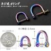 [TISUR] Titanium D-ring Keychain D-ring Hardware Screw Type Small D-ring