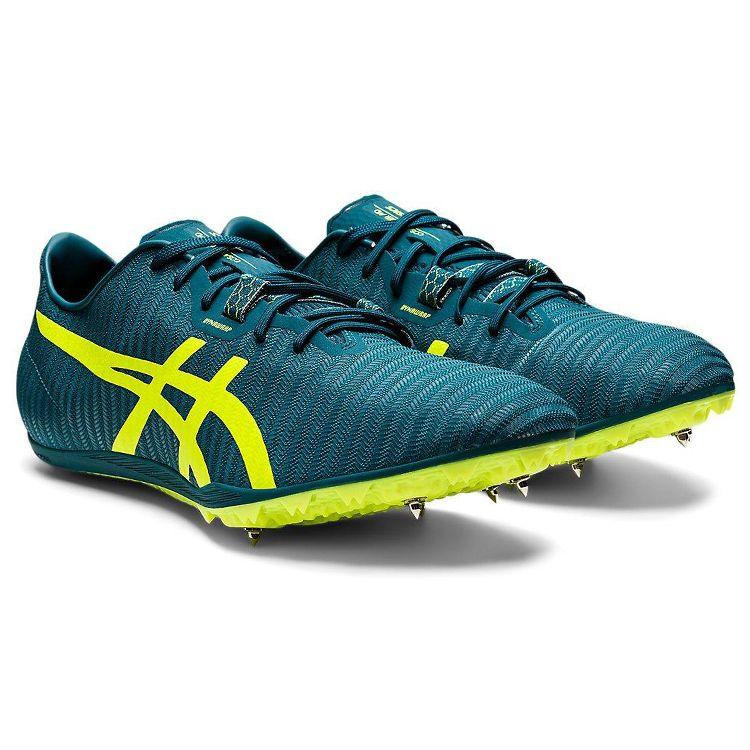Asics Cosmoracer MD 2 Professional Track Low-Top Running Shoes Men Running Shoes Dark-Green Yellow 1093A029-300