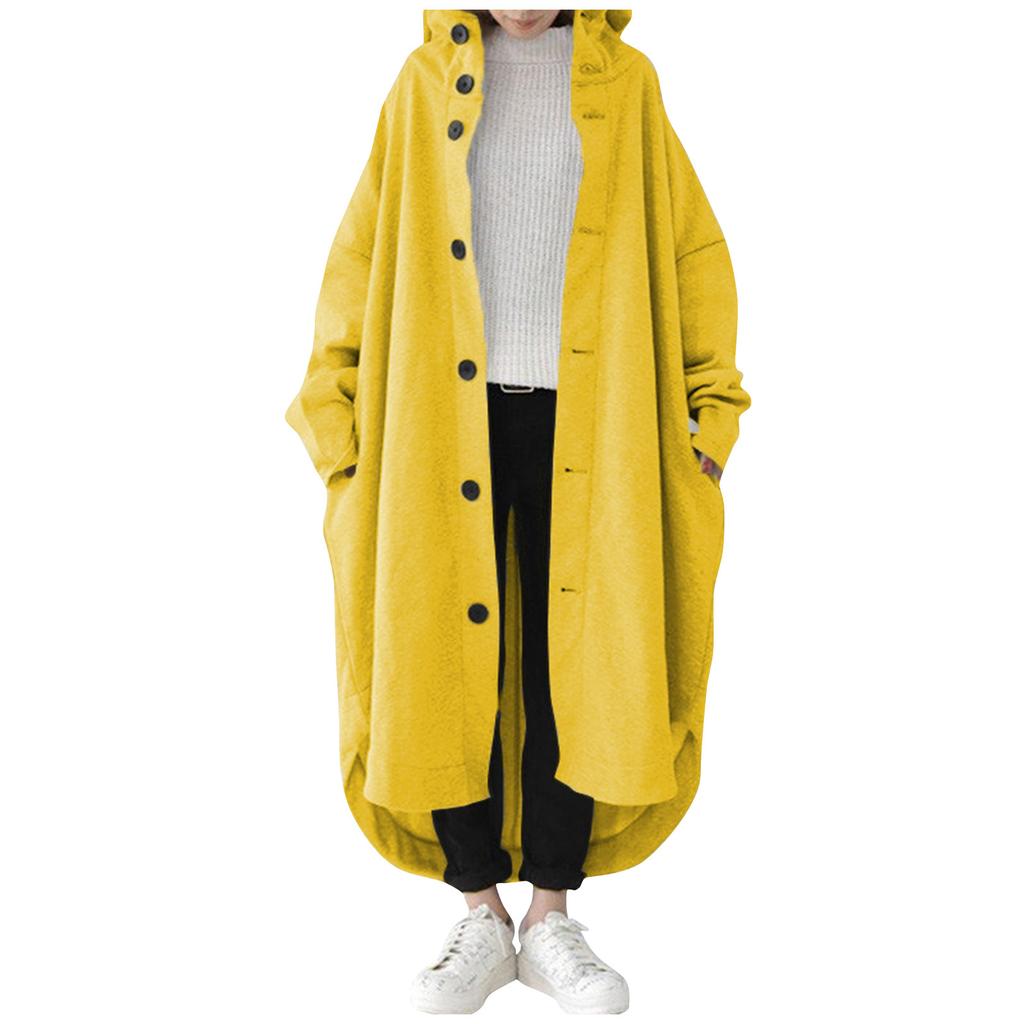 Übergroße Kapuzenjacken für Damen, lässig, durchgehender Reißverschluss, Kapuzenpullover, Sweatshirt, langärmelig, Boyfriend-Oberbekleidung mit Taschen