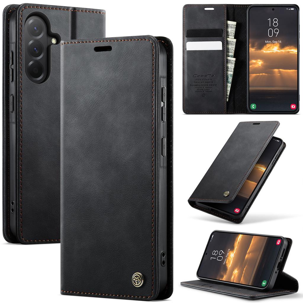 Magnetic Leather Wallet Card Flip Cover For Samsung Galaxy A56 A36 A26 A16 A17 A55 A35 A25 A54 A34 A33 A15 5G A14 A53 A50 A52