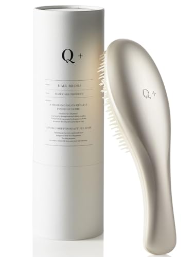 [Gift-worthy box included] Q+ Qualitas Hairbrush for Women, Smooth Hair, Birthday Gift for Women