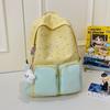 College style color matching backpack women's new schoolbag junior high school girls college students travel light backpack