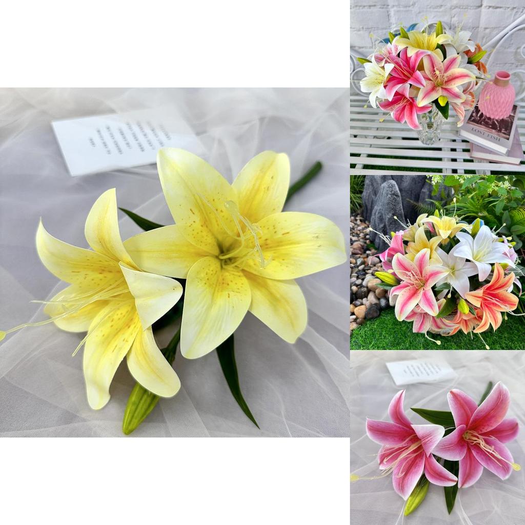 Giglio da Matrimonio Fiori Finti Stampati 3D per Decorazioni per la Casa ed Eventi