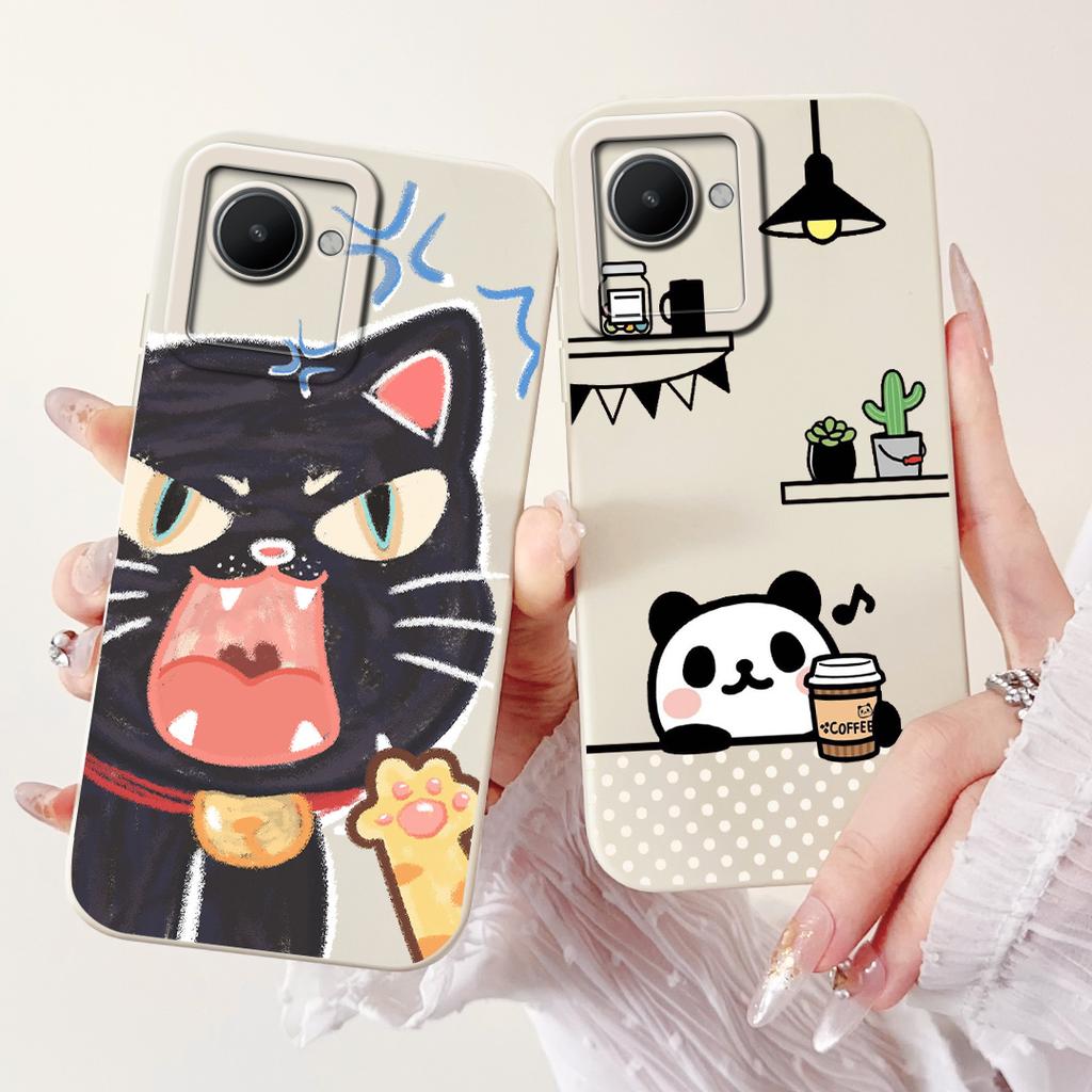 For Realme C30 Case Realme C30s RMX3690 Cute Fashion Cartoon Cover Soft Silicone Phone Case For Realme C30 C30s RealmeC30 Bumper