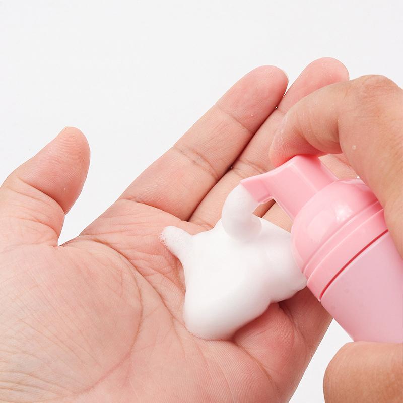 1Pcs 60Ml Foam Pump Bottle Lash Shampoo Bottles Travel Foam Pump Bottle Empty Plastic Refillable Reusable Mini Soap Dispenser