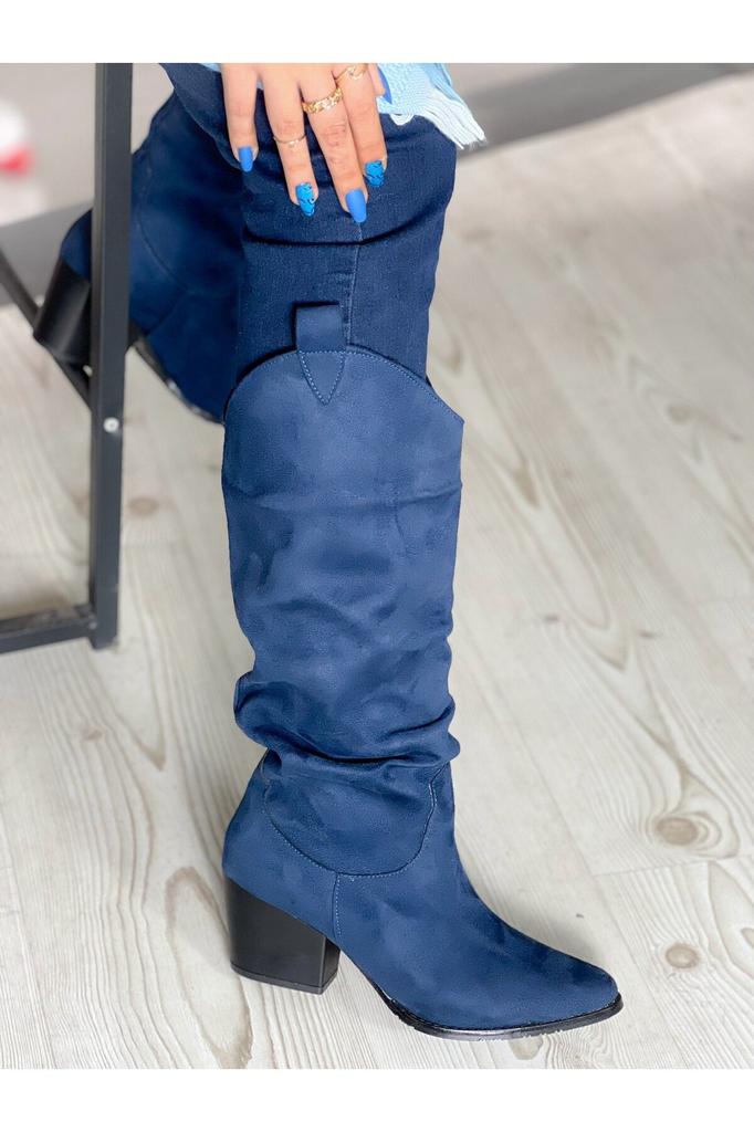 Bottes de mode modernes et élégantes pour femmes bottes en simili cuir daim bottes en daim de veau vert avec gousset bottes Dallas