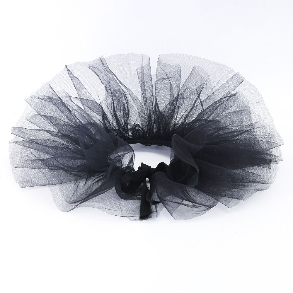 Round Collar Puffy Mesh Faux Collar Versatile Clown Shirt Collar  For Business Weddings Parties