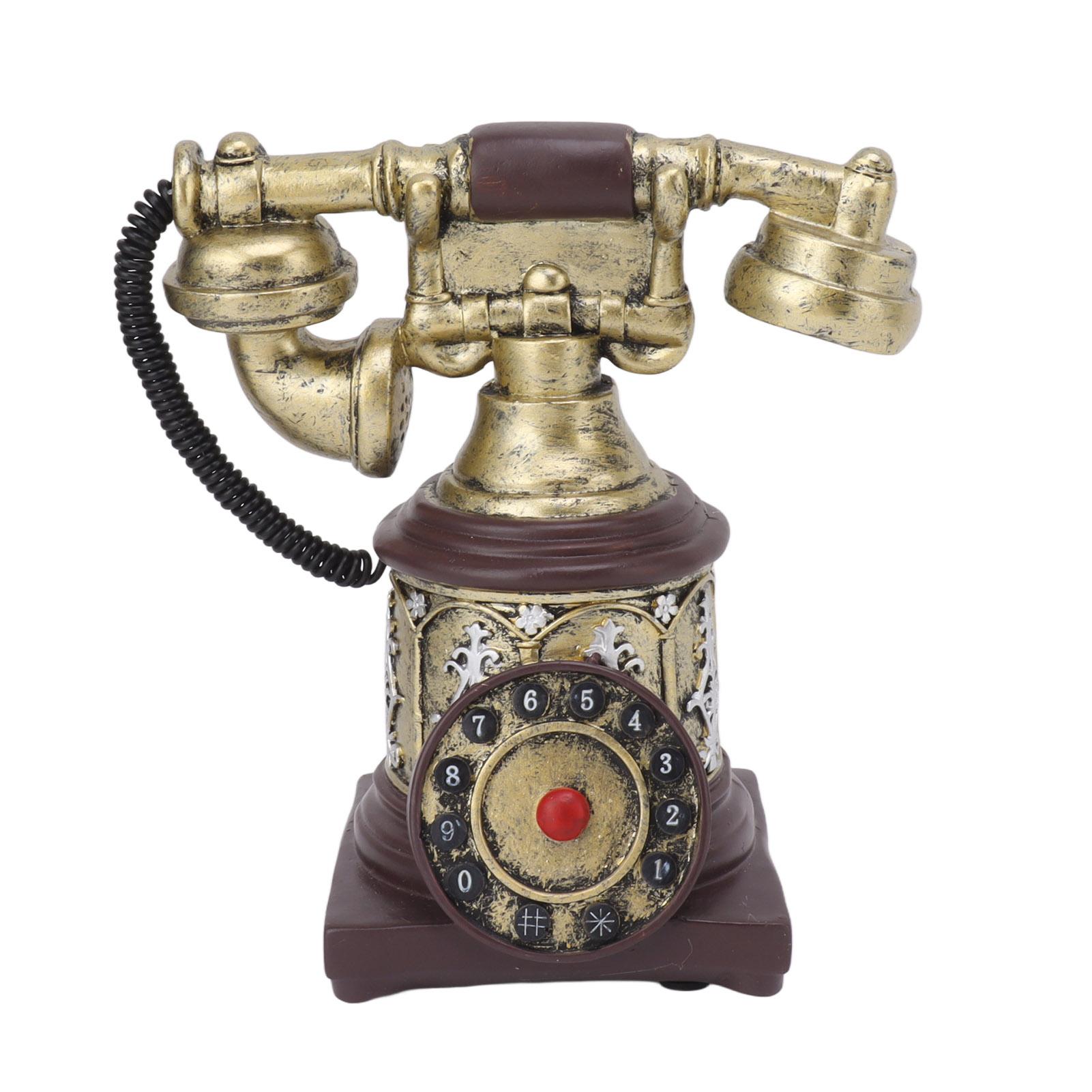 Konnwei Hand Telephone Decoration Ingenious Vintage Landline Home Decorative For Home Coffee Shop 28