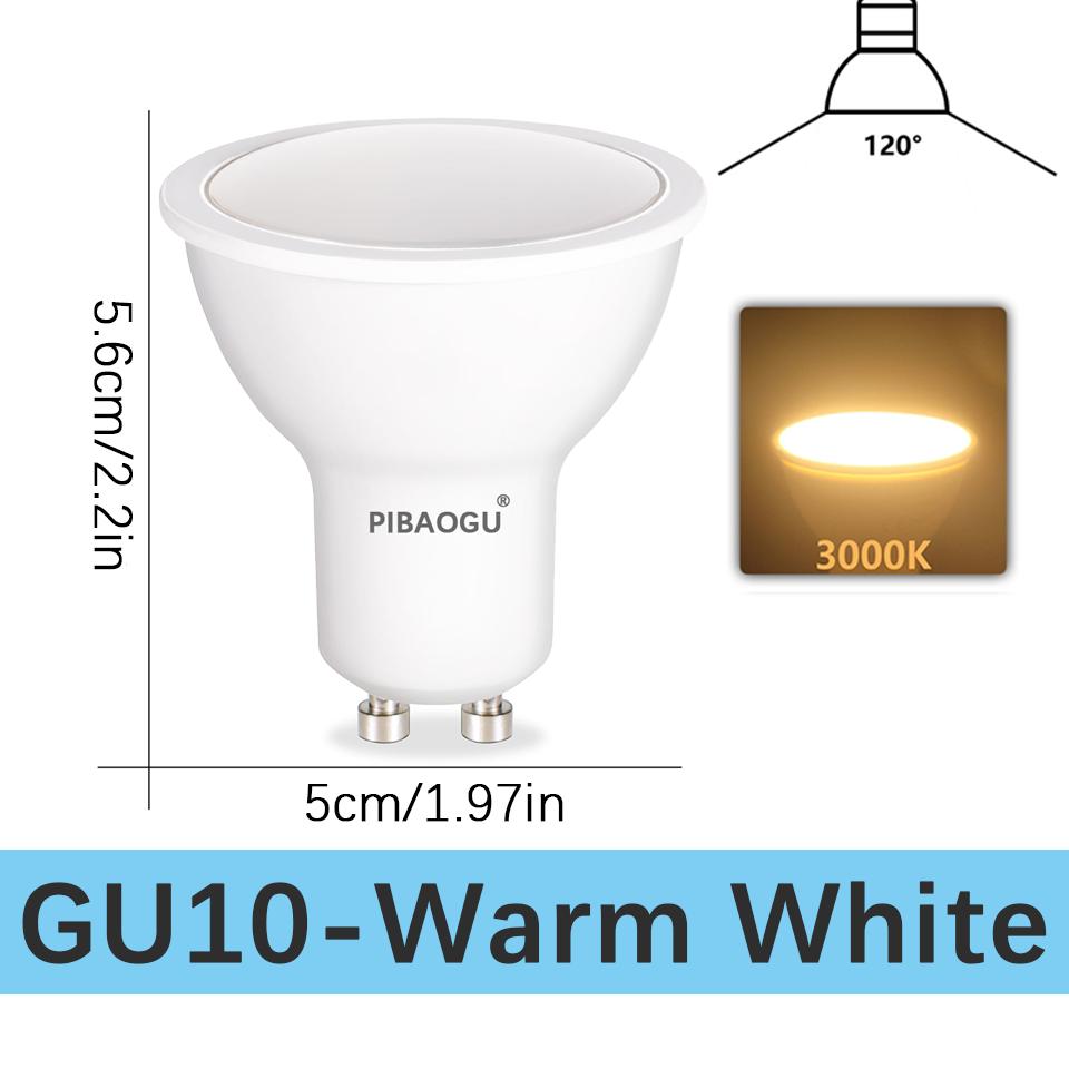 10PCS GU10 LED Light Bulb Lamp AC220V 3W 6W 9W 12W Dimmable Led Spotlight Led Lamp Bulb For Living Room Home Decoration Lighting