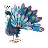 Iron Peacock Ornament Outdoor for Seasonal Decorating
