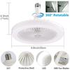 Fan Chandelier E27 Light Holder Ceiling Fan Lights with Remote Control Mute Dimmable Timing 3-blade for Living Room Study