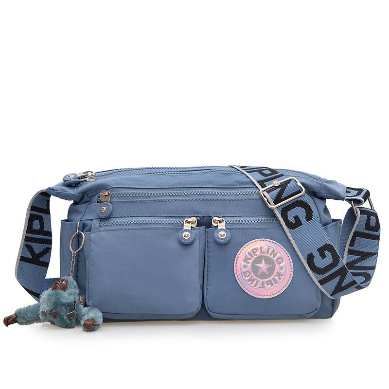 Spring and Summer Lightweight Multi-zipper Women's Crossbody Bag, Waterproof Crossbody Bag, Single-shoulder Bag