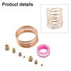 72 Inch Mechanical Oil Pressure Gauge Tubing Kit Copper Oil Pressure Gauge Line Tubing Kit 1/8 Diameter With1/4''/8''NPT