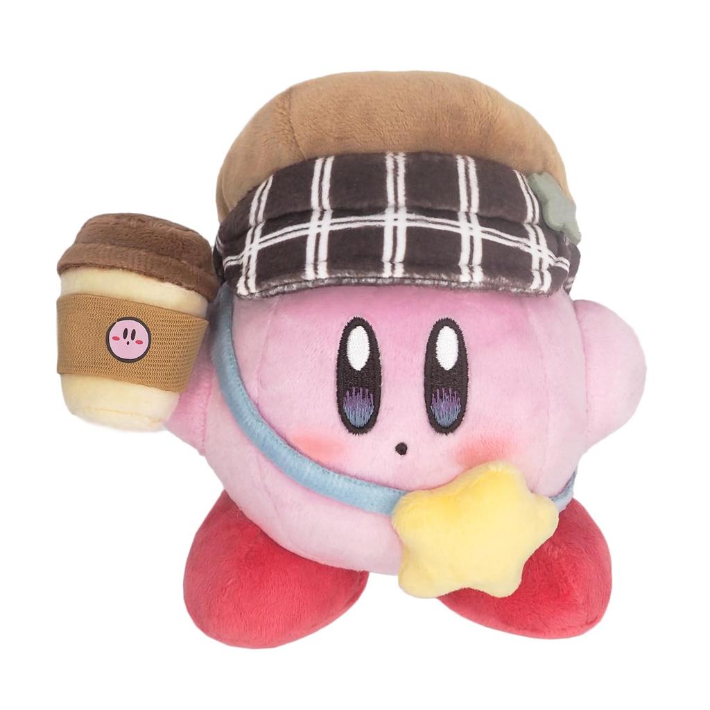 Sanei Boeki Kirby's Sunny Day Plush Toy, Fun Outing (Kirby), W15.5 x D11 x H13.5cm, KS-01