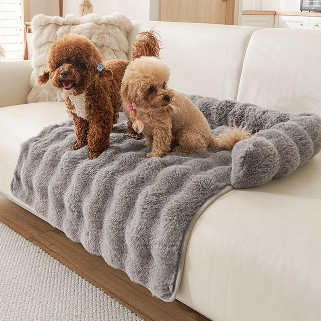 Pet Fluffy Soothing Couch Removable Cat Sleeping Cushion Washable Dog Nest Couch Pet Supplies for Home Kitchen Nursery Apartment