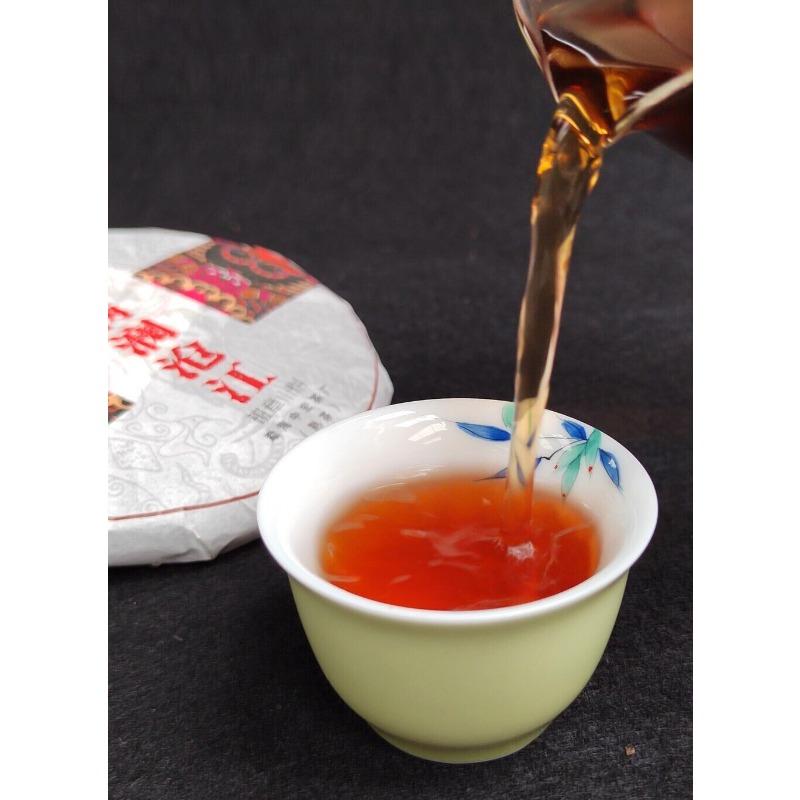 Organic Ripe Puer Tea Cake Fermented Puerh Tea Cake Natural Tea100g/3.52oz