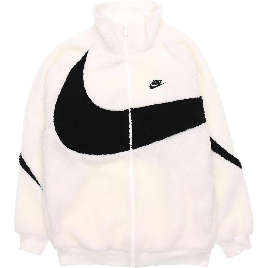 Nike Sportswear Logo Fleece Jacket Men Outerwear White DH2474-110