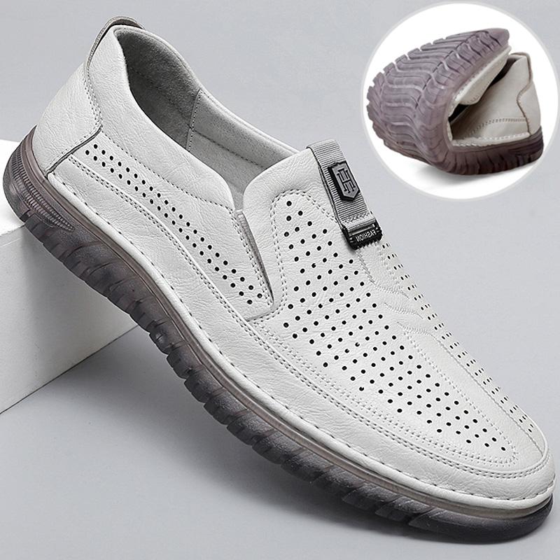 Rindersehnensohle lässige HohllederSchuhe Sommer LochSandalen weiche Sohle weiches Leder atmungsaktiv Doudou Schuhe