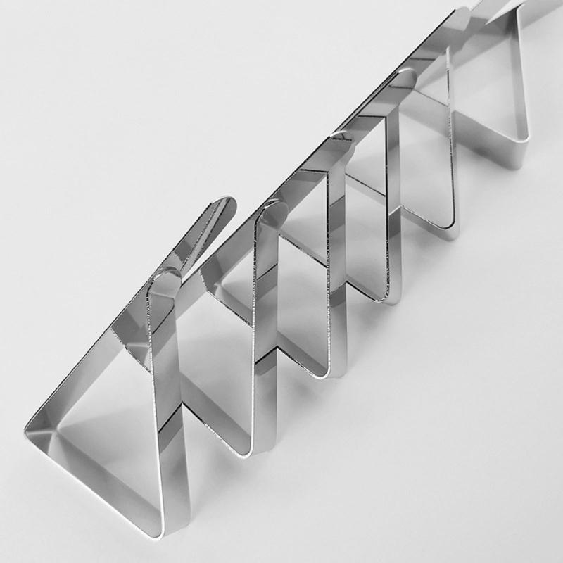 24lots Triangular Metal Tablecloth Clamps Quickly Release Table Fabric Clamps For Smooth Table Presentation