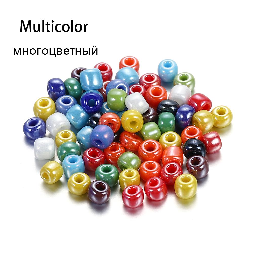 

300pcs 3/4mm Czech Glass Seed Beads Round Hole Loose Crystal Bead DIY Bracelet Necklace For Jewelry Making Supplies Accessories 3mm 600pcs разноцветный