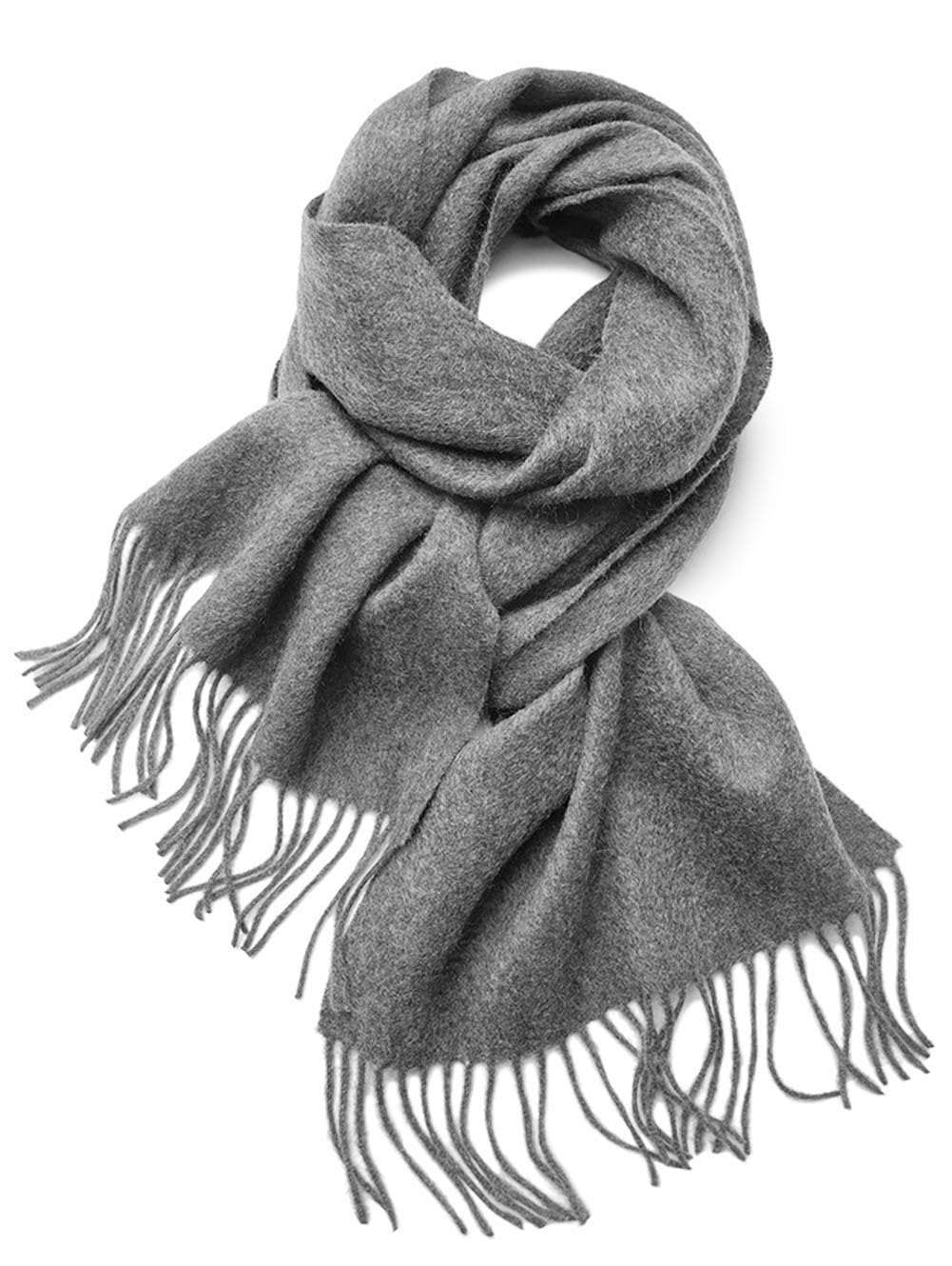 

Кашемир Популярный Большой Зимний Рождественский Однотонный Подарочная Коробка Мягкий к Толстому и Теплому для Осени и Зимы LA-Hazel Женский 100% Шарф, Шарф, Подарок, Цвет, серый