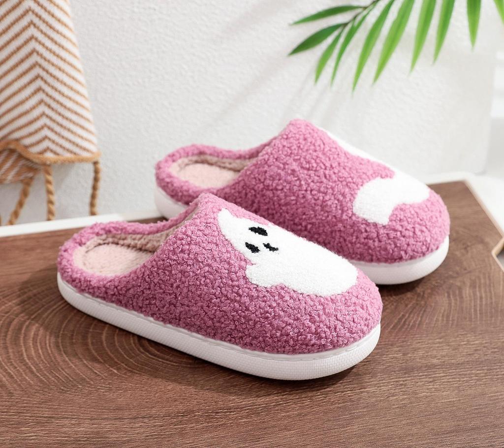 2024 Halloween Cartoon Pumpkin Funny Plush Cotton Slippers: Cute, Thick Bottom, Indoor Winter Footwear