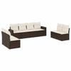 VidaXL Garden Lounge Set with Cushions 8 Pcs, Sofas with Adjustable Feet, Outdoor Furniture Set Patio Terrace, 3218843