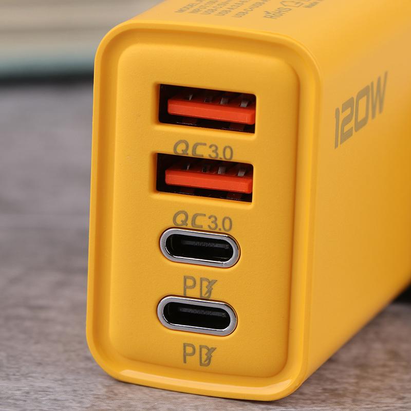 Caricabatterie Rapido Tipo C 120W Quick Charge 3.0 Adattatore Caricabatterie USB Per Telefono Pd Caricabatterie USB Ricarica Rapida