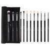 Cangzhou 12-Piece Eye Makeup Brush Set: Includes Eyeshadow, Blending, Eyebrow, Lip & Fine Light Tip Brushes.