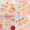 Candy Colored Press Type Rotating Gyroscope With Lighting Function Children Toy For Kids And Students