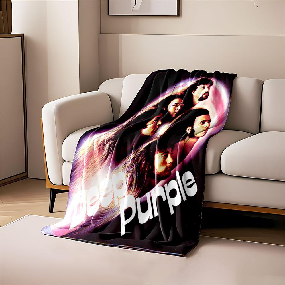 Band Art Blanket - Deep Purple for all seasons blanket lunch break throw gift