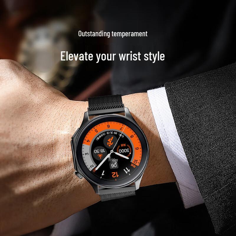 CangHua Milanese Metal Magnetic Watch Strap for OPPO Watch & OnePlus Watch 2