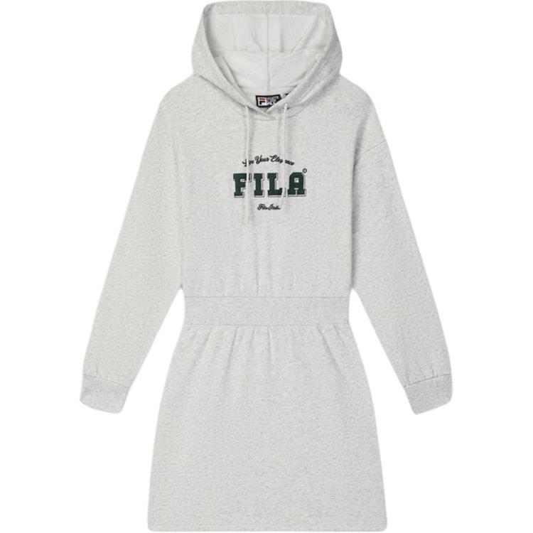 

New FILA Long Sleeved Dress Women s Moonlit Heather Gray F11W439310FMG L