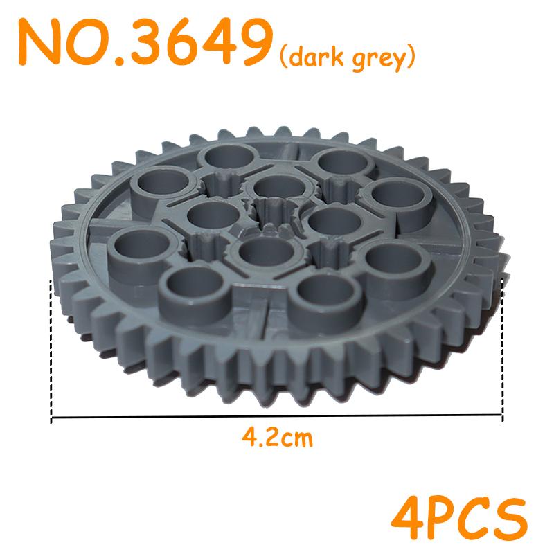 MOC Technical Parts Gear Bulk Bricks Assemble Particles DIY High-tech Building Blocks Compatible All Brand Car Model Accessories