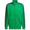 Adidas Originals Logo Stripe Sports Stand Collar Drop Shoulder Long Sleeve Jacket Unisex Jacket Green Night-Blue IZ4924