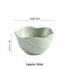 ZISIZ Nordic Ceramic Flower Salad Soup Bowl