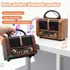 Vintage Wireless Speaker with FM Radio Bluetooth USB TF Mp3 TWS Wood Design
