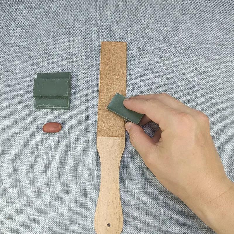 Sharpening with Polishing Compound - Double Sided Stropping Leather : Knife for Wood Carving and Woodworking Leather for Knife