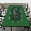 Texas Hold'em Poker XXL PU Leather Gaming Desk Mat | Waterproof Anti-Slip Card Art Mouse Pad for Office Computer Keyboard