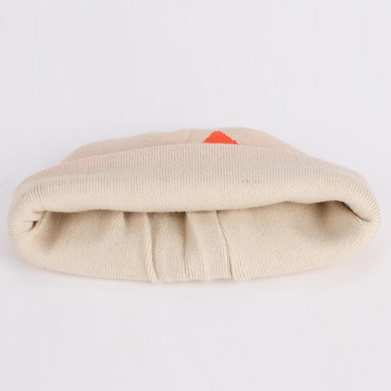 Letter Knitted Wool Hat Winter Outdoor Cycling Mountaineering Warm Pullover Cap for Women