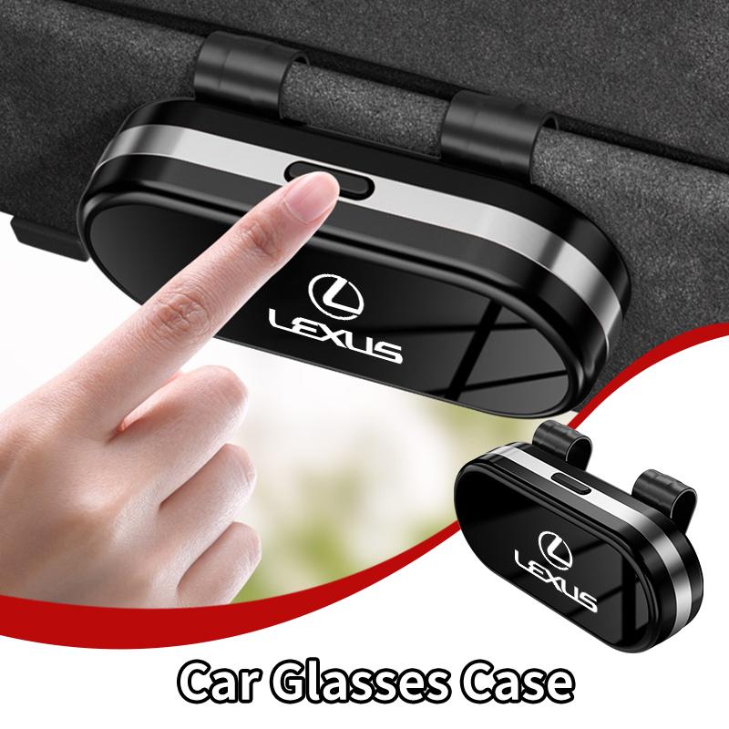 CKU5 Car Visor Sunglass Storage Case Glasses Holder Box Card Clip Accessories For Lexus CT ES GS NX IS250 CT200h IS300h ES300h RX400h