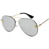 Fashion Luxury Rimless Metal Frame Bee Sunglasses Women Men Vintage Round Oversized Mirror Sun Glasses Brand Designer UV400