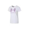 Logo Comfort Breathable Round Neck Short Sleeve T-Shirt Women Tops White 1356305-108