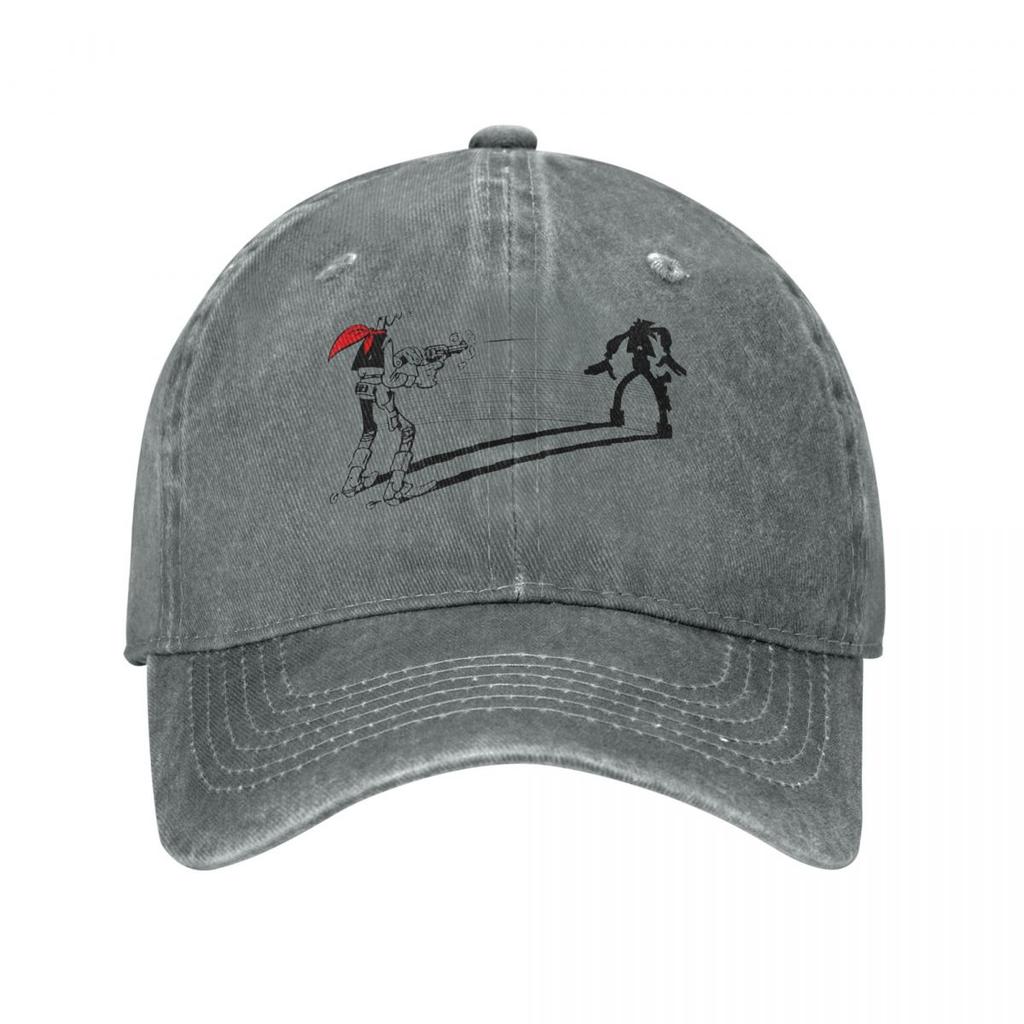 Lucky Luke His Shadow Men Women Baseball Caps Cartoon Daltons Anime Distressed Washed Caps Hat Outdoor Adjustable Fit Headwear