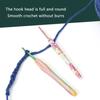 9Pcs Ergonomic Handle Crochet Hook 2mm-6mm Ergonomic Crochet Needle Soft Handle Crochet Hook for Beginner Hobbyist