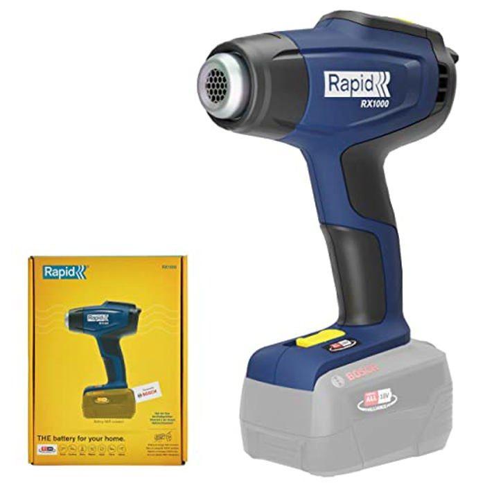 Pistolet air chaud - RAPID - RX1000 - Batterie 18V - Décapeur thermique jusqu'a 550°C - Boîte sans batterie - (5001513)