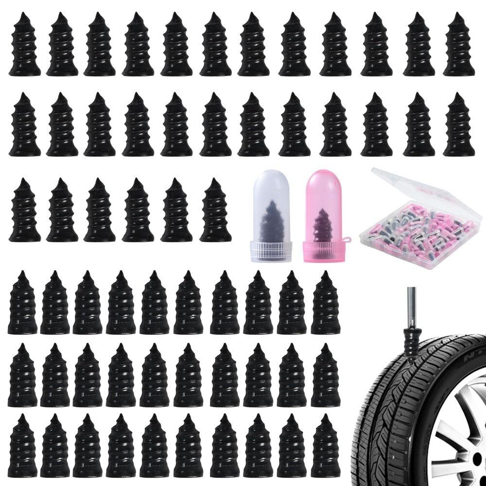 40/100Pcs Rubber Tire Repair Rubber Nails Kit Tire Rubber Nails Tool  Tire Repair Tools